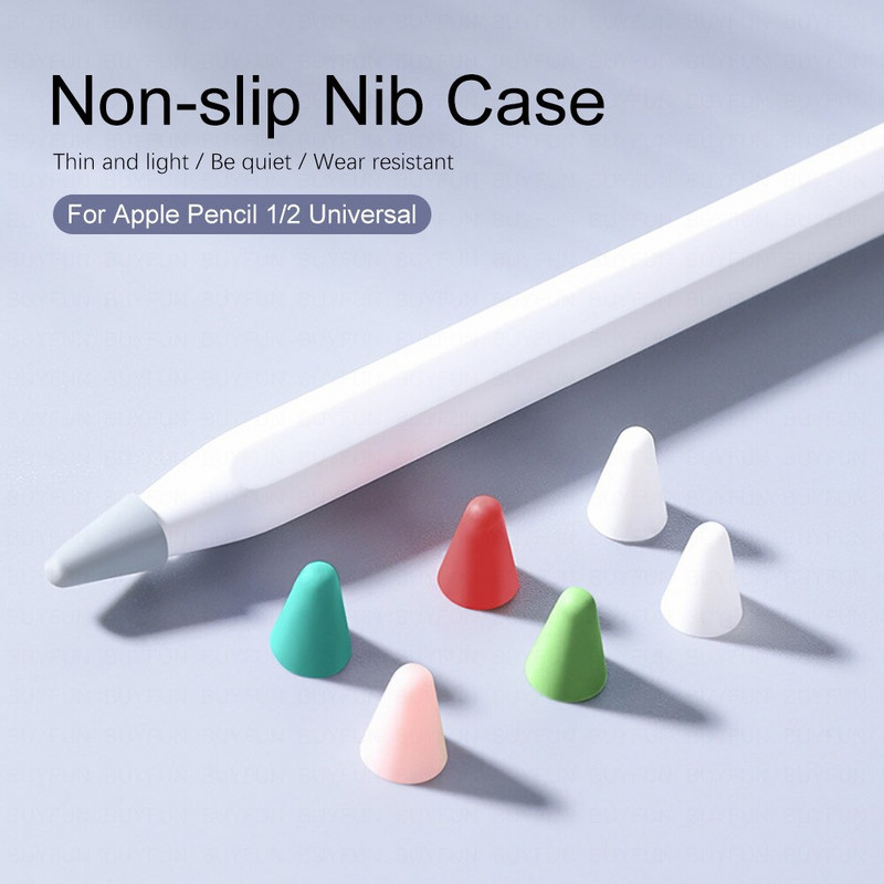 Apple Pencil 1 ir 2 of 8 PCs antgalis Silikoninis dangtelis Planšetinis kompiuteris Planšetinis kompiuteris iPad priedai