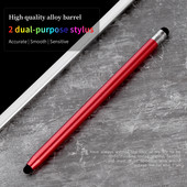 Fém kapacitív toll Huawei Tablet M6 Android Apple Mobiltelefon Univerzális Stylus Szilikon Gumivég iPad Stylushoz