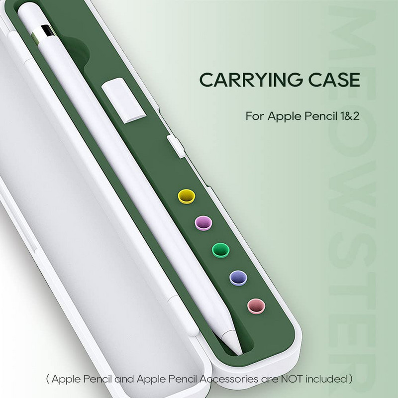 Husă de transport pentru Apple Pencil 2nd Gen și 1st Generatio - Cutie de depozitare cu capac pentru Apple Pencil - Protector pentru creion pentru iPad Pencil