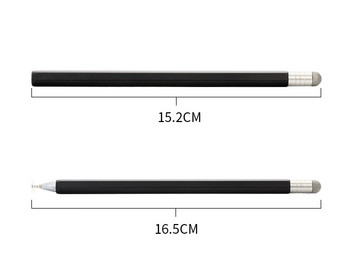 MAGCLE 2 в 1 Дискова фибърна стилус писалка Капацитивна сплавна въртяща се сензорна писалка за IOS Android телефони Таблет за IPhone 12 Samsung