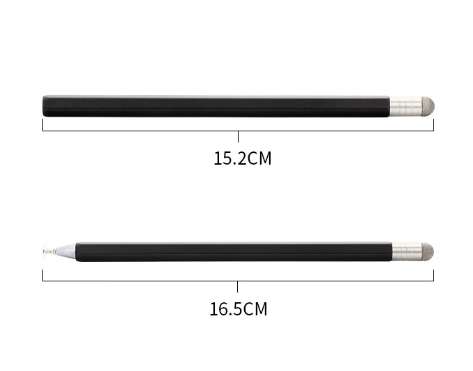 MAGCLE 2 v 1 diskové vláknové stylusové pero z kapacitnej zliatiny, rotačné dotykové pero pre iOS, Android, telefóny, tablety, iPhone 12, Samsung