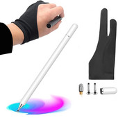 Stylus Pen Touch priekš Apple Pencil iPad Pro Air 2 3 Mini 4 Stylus Pen iPad planšetdatoram iOS/Android tālrunim ar mākslinieku cimdu#p3