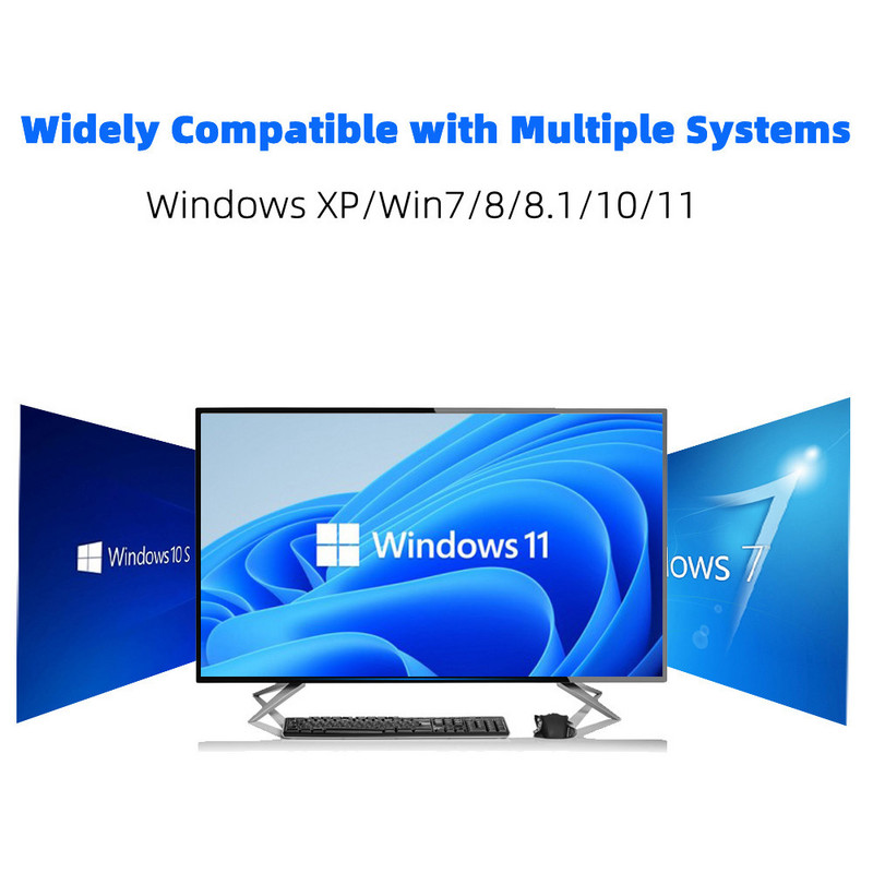 600Mbps κάρτα δικτύου USB Προσαρμογέας Wi-Fi χωρίς πρόγραμμα οδήγησης για σύνδεση και αναπαραγωγή Dual Band 5G/2,4GHz
