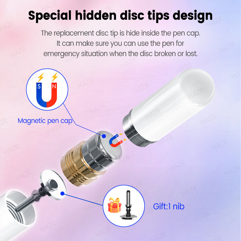 Univerzális intelligens színátmenetes ceruza toll Android IOS Lenovo Xiaomi Huawei Samsung Tablet Pen Rajz érintőtoll iPad iPhone Stylushoz