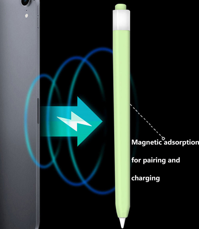 Szilikon tolltartó Apple Pencil 2/1 iPad Tablet Touch Pen Stylus védőhüvelyhez, bőrborítás, leesésgátló tolltartókhoz