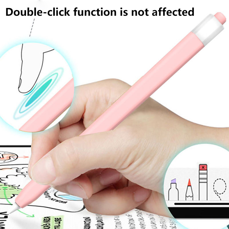 Szilikon tolltartó Apple Pencil 2/1 iPad Tablet Touch Pen Stylus védőhüvelyhez, bőrborítás, leesésgátló tolltartókhoz