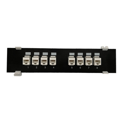 B0KA 8 porturi 6 panou de corecție RJ45 Adaptor cablu de rețea Jack Ethernet Cadru de distribuție Raft pentru rețea