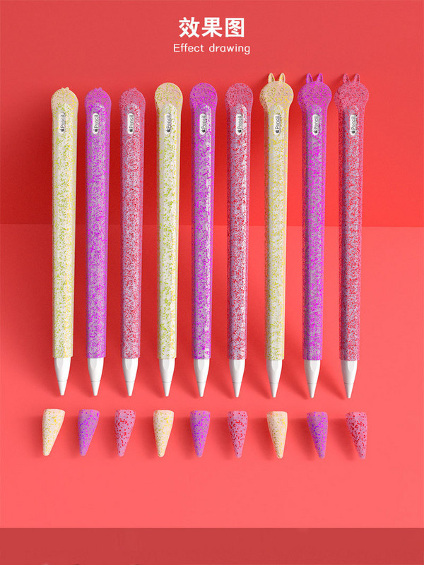 Mekana silikonska futrola za Apple Pencil 2 Case Pernica Tablet Touch Stylus Zaštitna navlaka Torbica Prijenosna