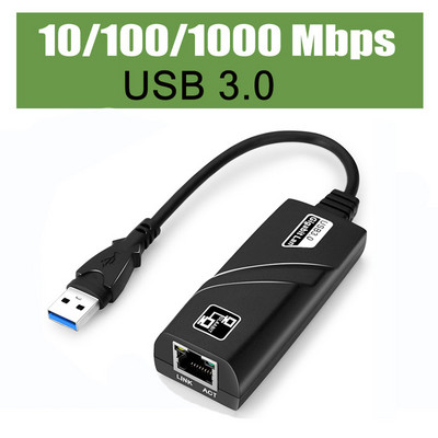 USB 3.0 USB 2.0 Vezetékes 10/100/1000Mbps USB Typc C – Rj45 Lan Ethernet adapter Hálózati kártya USB HUB PC Macbook Laptophoz