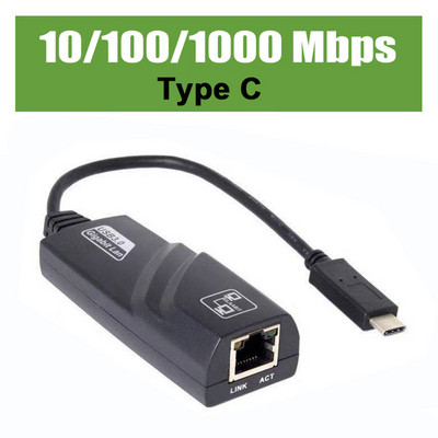 USB 3.0 USB 2.0 Vezetékes 10/100/1000Mbps USB Typc C – Rj45 Lan Ethernet adapter Hálózati kártya USB HUB PC Macbook Laptophoz