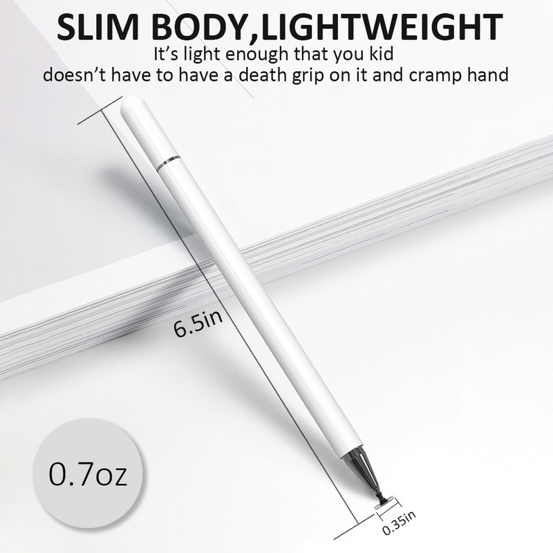 Universalus piešimo rašiklis talpinis rašiklis, skirtas Android iOS Smart Phone Touch Pen, skirtas iPad iPhone Samsung Xiaomi Tablet Pencil