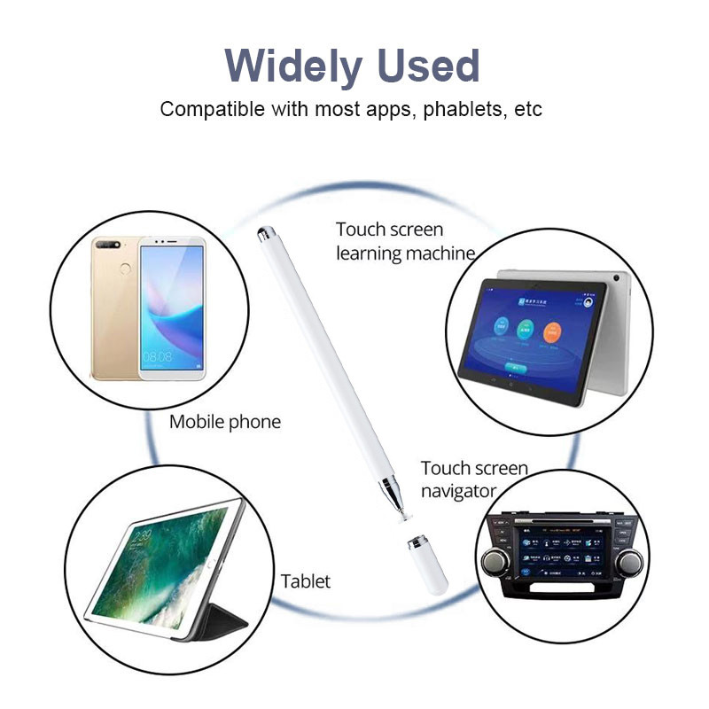 Universalus piešimo rašiklis talpinis rašiklis, skirtas Android iOS Smart Phone Touch Pen, skirtas iPad iPhone Samsung Xiaomi Tablet Pencil