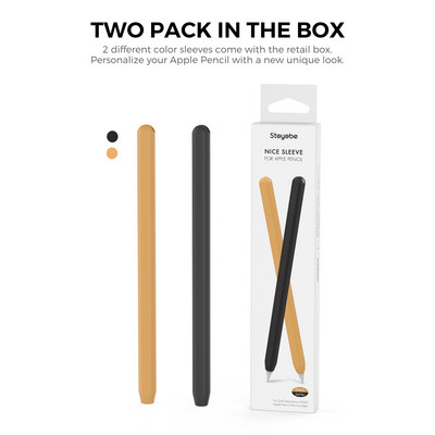 „Apple Pencil 2 Case“ pieštuko dėklas, skirtas „Apple 2nd Gen Tablet Touch Stylus Pen“ apsauginio dangtelio maišelis, nešiojamas minkštas silikoninis dėklas