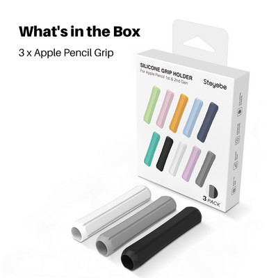 Για αντιολισθητική θήκη για μολύβι Apple Pencil 1/2 Θήκη μολυβιού Tablet Touch Stylus Silicone Pencil Grip Protective cover