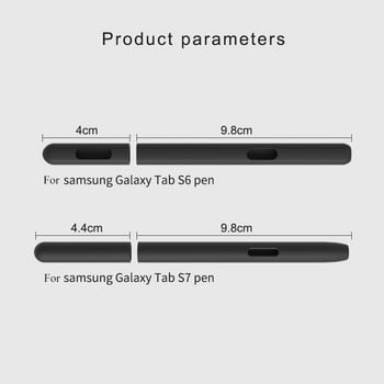 За Samsung Galaxy Tab S6 Lite Калъф за молив Калъф Цветен за Таблет S6Lite S7 S8 S Чанта за писалка Неплъзгаща се защита Силиконов калъф