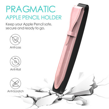 MoKo Θήκη μολυβοθήκης για Apple Pencil 1st Gen, PU Δερμάτινη θήκη μανίκι με ελαστικό λαστιχάκι για iPad Mini 5 Apple Pencil