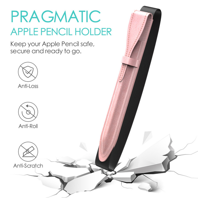 MoKo držač pernice za Apple Pencil 1. generacije, torbica od PU kožne navlake s elastičnom gumicom za iPad Mini 5 Apple Pencil