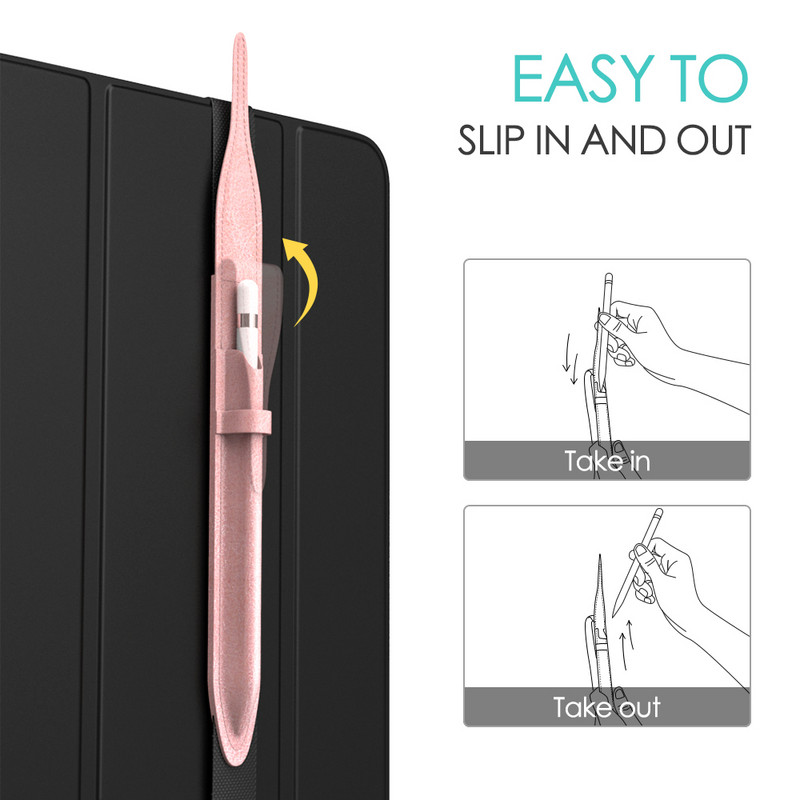 MoKo držač pernice za Apple Pencil 1. generacije, torbica od PU kožne navlake s elastičnom gumicom za iPad Mini 5 Apple Pencil