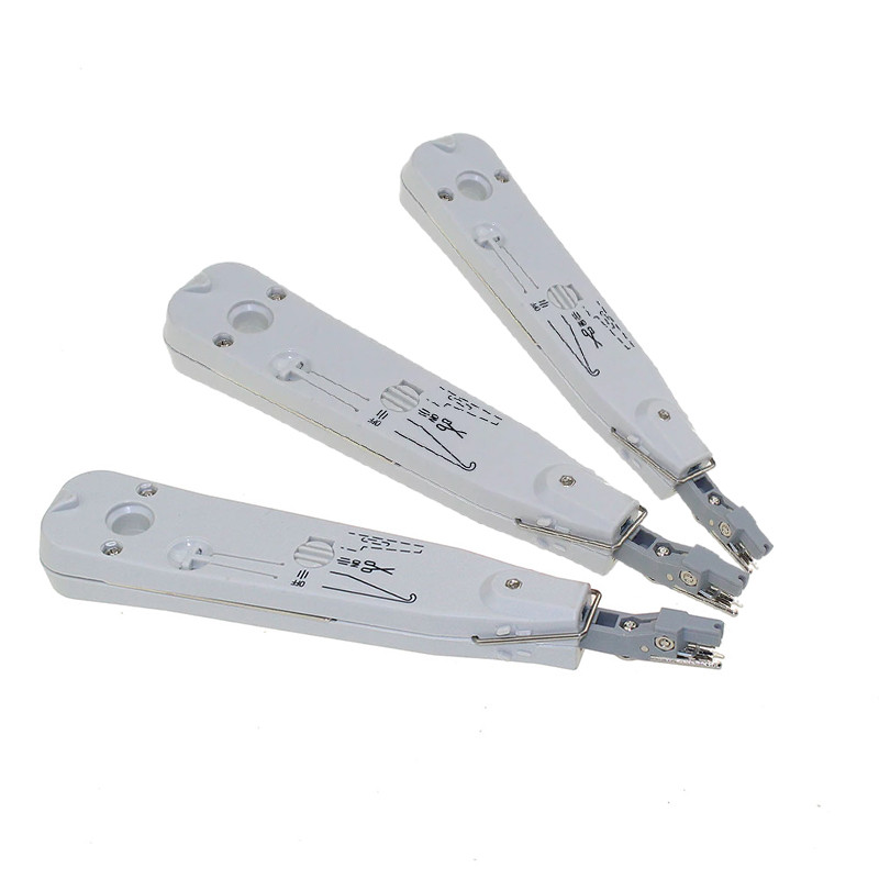 3 vnt. nešiojamasis KRONE LSA-Plus Punch Down įrankių rinkinys su jutikliu, skirtas telekomunikacijų telefono laidui RJ11 Ethernet LAN tinklo Cat5 RJ45 kabelis