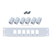Patch Panel 6 Port CAT6 10G Support 1U Network Patch Panel UTP 19inch Wallmount arba Rackmount Punch Down Block Cat6