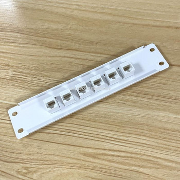 Patch Panel 6 Port CAT6 10G Support 1U Network Patch Panel UTP 19 inch Wallmount or Rackmount Punch Down Block for cat6