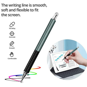 Писалка 2 в 1 Стилус за мобилен телефон Таблет Капацитивен сензорен молив за Iphone Samsung Универсален молив за екран за рисуване на телефони с Android