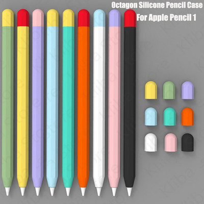 Funda Apple Pencil 1 2 tokhoz Duuotone puha szilikon védőborító 1. 2. generációs iPad ceruzabőr Apple tolltartóhoz