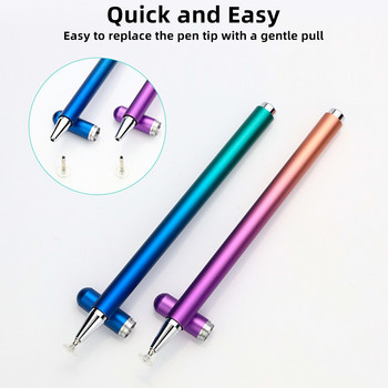 ANKNDO Universal Touch Pen For Tablet Gradient Color Magnetic Stylus Stylus for Phone Disc Capacitive μολύβια για αξεσουάρ Ipad
