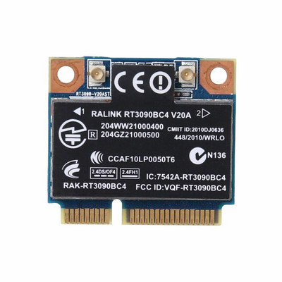 Juhtmeta võrgukaart 300M WiFi WLAN Bluetooth 3.0 PCI-E kaart HP RT3090BC4 ProBookile