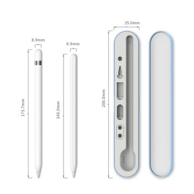 Stylus pernica Spremnik za pohranu Pernica za Apple Pencil 1 / 2 Magnetska pernica za pohranu pera Poklopac