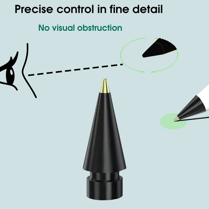 1 tk sobib Apple'i esimese põlvkonna/teise põlvkonna iPadi pliiatsi asenduspliiatsi otsaga Stylus Press Sn pliiatsiga