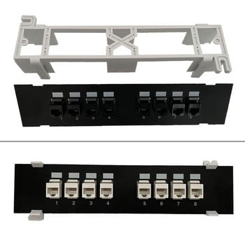 RJ45 Coupler Connector Ethernet LAN Inline Cat6 Cable Extender Adapter w 8 Ports