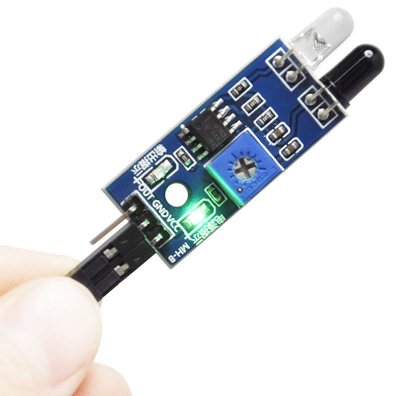 20 vnt IR infraraudonųjų spindulių kliūčių išvengimo jutiklio modulis, skirtas Arduino išmaniajam automobilio robotui