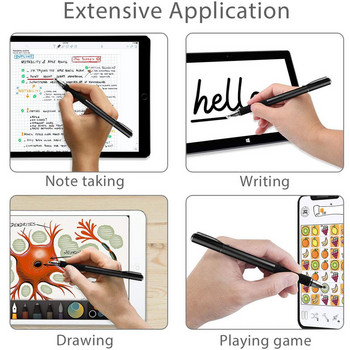 Στυλό γενικής χρήσης, 2 σε 1 Δίσκος & Μύτη ινών Χωρητικής οθόνης αφής για το iPad iPhone Samsung Xiaomi Redmi Huawei
