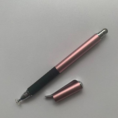 Universalus Stylus Pen, 2 viename diskas ir skaidulinis antgalis talpinis jutiklinio ekrano piešimo rašiklis, skirtas iPad iPhone Samsung Xiaomi Redmi Huawei