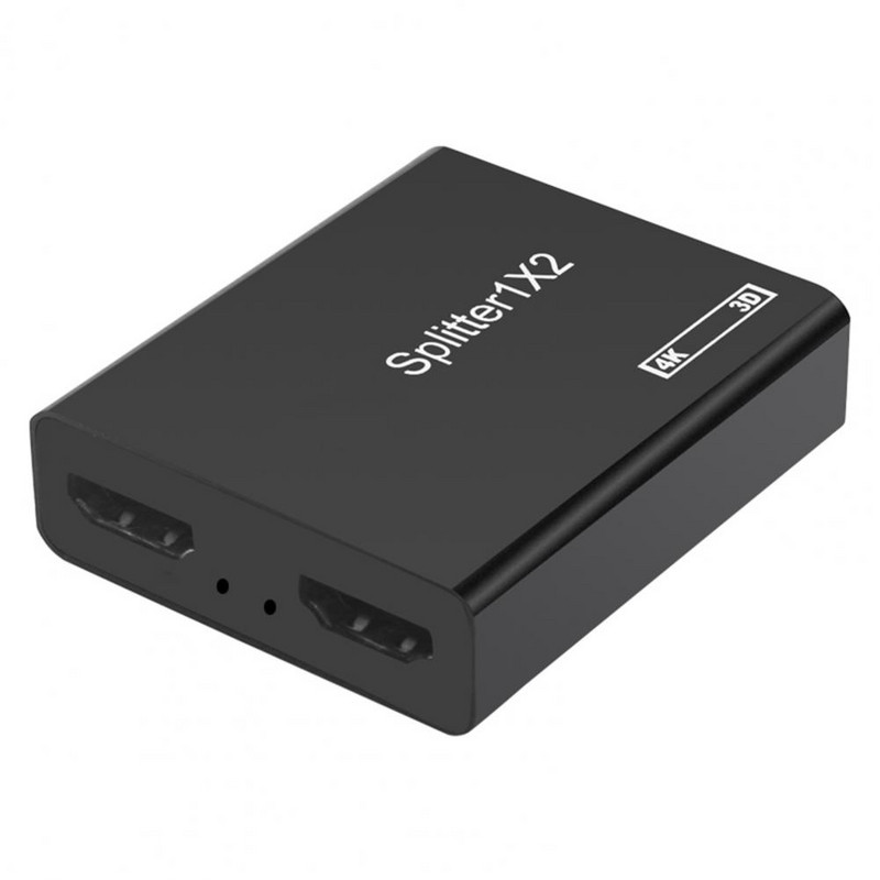 HDMI-ühilduv jaotur 1 sisse 2 väljund duplikaadi/peegli tugi 4K@30Hz suure selgusega HDMI-ühilduv adapterkaabel kahe ekraani jaoks