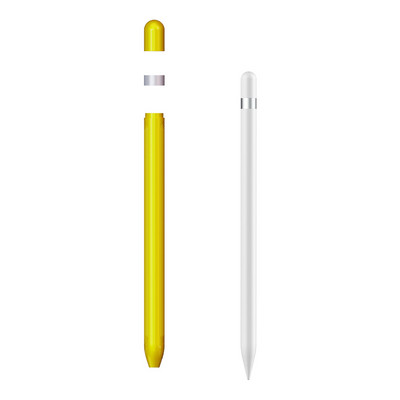 Silikónové puzdro pre Apple Pencil 1. a 2. generácie iPencil 2 s 1 úchopom, ochranným krytom a dotykovým perom.