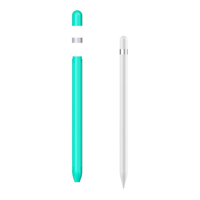 Silikónové puzdro pre Apple Pencil 1. a 2. generácie iPencil 2 s 1 úchopom, ochranným krytom a dotykovým perom.