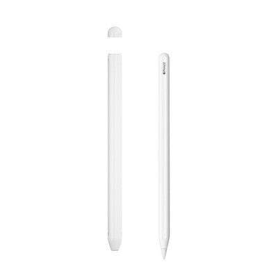 Silikónové puzdro pre Apple Pencil 1. a 2. generácie iPencil 2 s 1 úchopom, ochranným krytom a dotykovým perom.