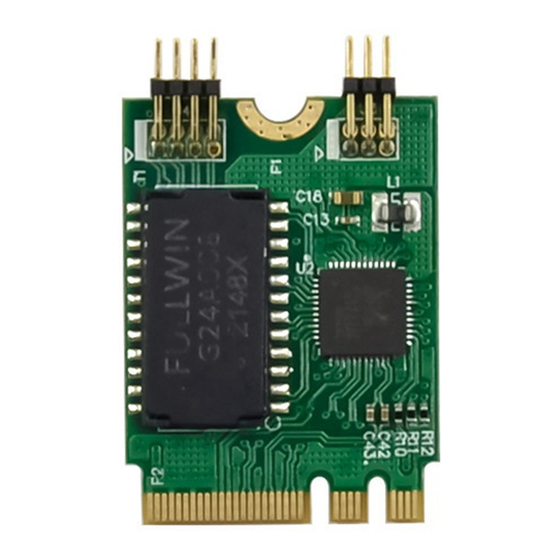 Mini PCIE tinklo plokštė M.2 A+E To RTL8111F Gigabit Ethernet kortelė Vieno prievado RJ45 Ethernet tinklo plokštė