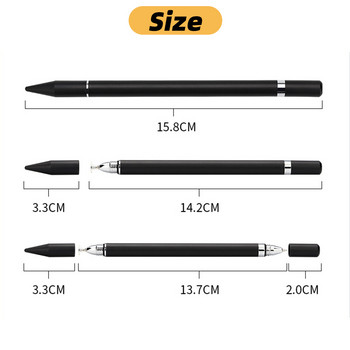 SeynLi 2 σε 1 στυλό γραφίδας χωρητικός δίσκος στυλό στυλό για iPad Tablet Κινητό Τηλέφωνο Σχέδιο με οθόνη αφής Έξυπνο μολύβι
