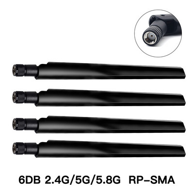2.4G/5GHz 6DBi 10Dbi RP-SMA conector masculin Antenă WiFi externă wireless Router universal Antenă card de rețea pentru AX210 AX200