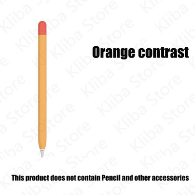 Skirtas Apple Pencil 1/2 Case Pieštuko dėklas Tablet Touch Stylus Pen Apsauginis dangtelis Apple pieštukui 2 1. 2. Minkštas silikoninis dėklas