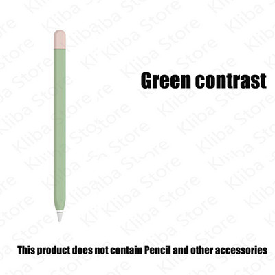 Skirtas Apple Pencil 1/2 Case Pieštuko dėklas Tablet Touch Stylus Pen Apsauginis dangtelis Apple pieštukui 2 1. 2. Minkštas silikoninis dėklas