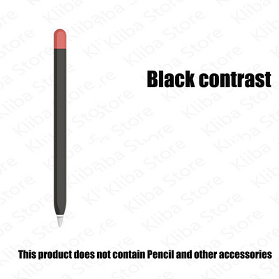 Skirtas Apple Pencil 1/2 Case Pieštuko dėklas Tablet Touch Stylus Pen Apsauginis dangtelis Apple pieštukui 2 1. 2. Minkštas silikoninis dėklas