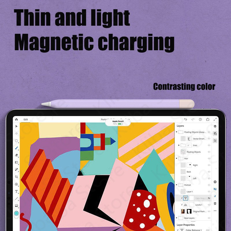 Skirtas Apple Pencil 1/2 Case Pieštuko dėklas Tablet Touch Stylus Pen Apsauginis dangtelis Apple pieštukui 2 1. 2. Minkštas silikoninis dėklas