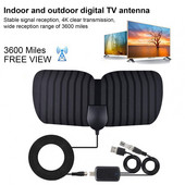 Liela attāluma jaudīga 3600 jūdžu 4K HDTV DVB-T2 viedtelevizora kastes antena spēļu istabai