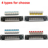 8-portový LC optický patch panel, podpora 1U sieťového patch panela UTP, 19-palcový nástenný alebo rackový patch panel
