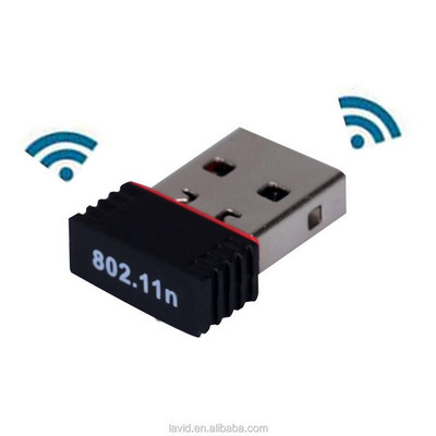 Евтин безжичен Mini USB Wifi адаптер 802.11N 150Mbps USB2.0 приемник Dongle мрежова карта за настолен лаптоп Windows Linux Mac