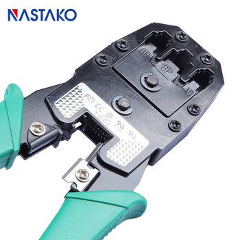 RJ45 Crimping Tool Rj45 Crimper Cable Network Wire Stripper Rj45 Tools for 8P 6P 4P Green